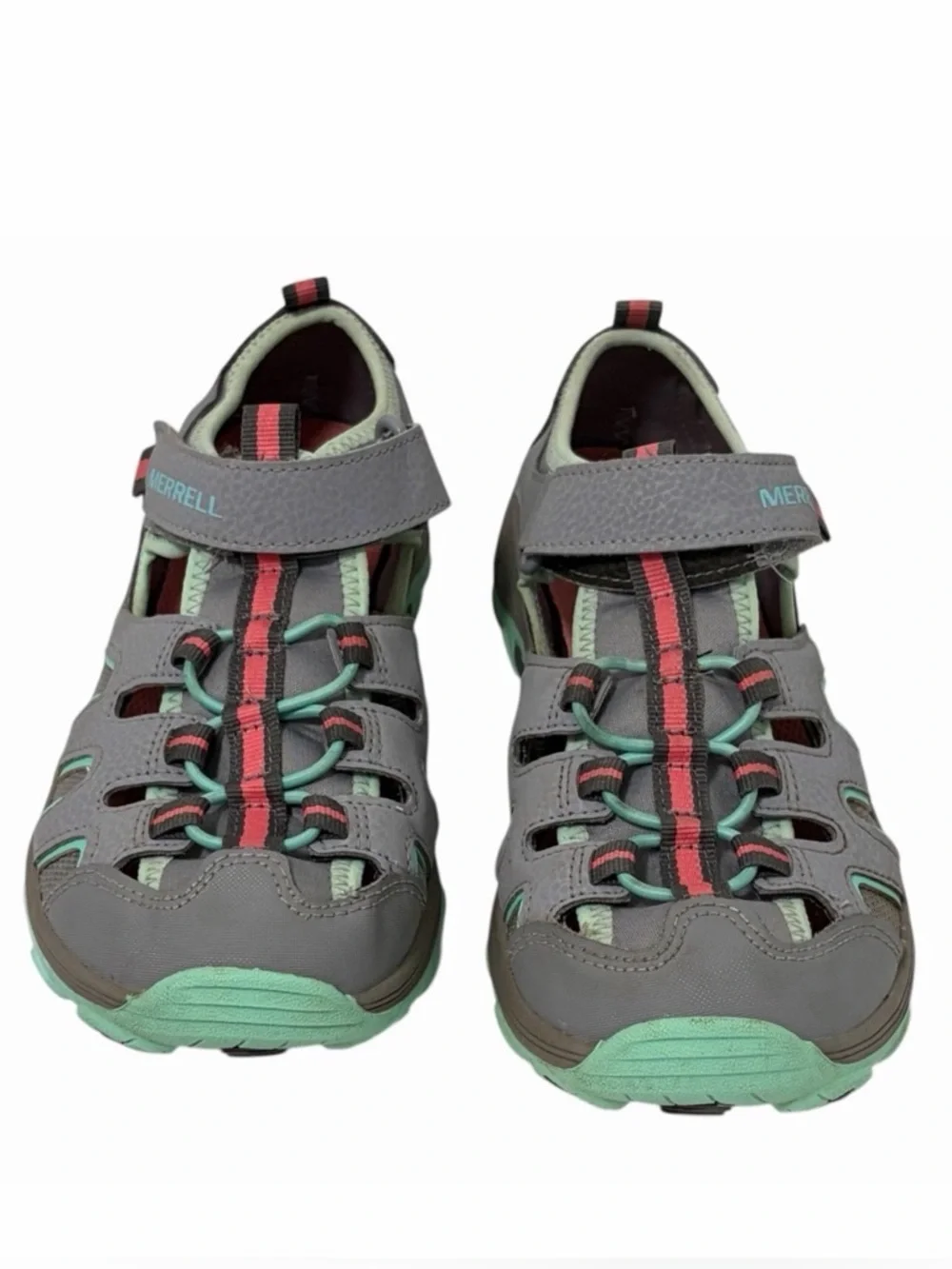 Merrell Grey Unisex Hydro H2O Hiker Water Shoes Sandals - Almost New - Big Kid 5